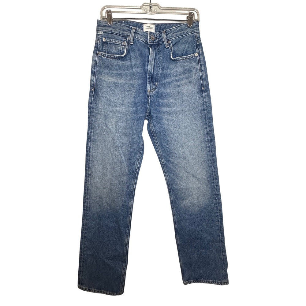Citizens of Humanity Zurie High‎ Rise Straight Leg Blue Jeans Size 27 Preppy